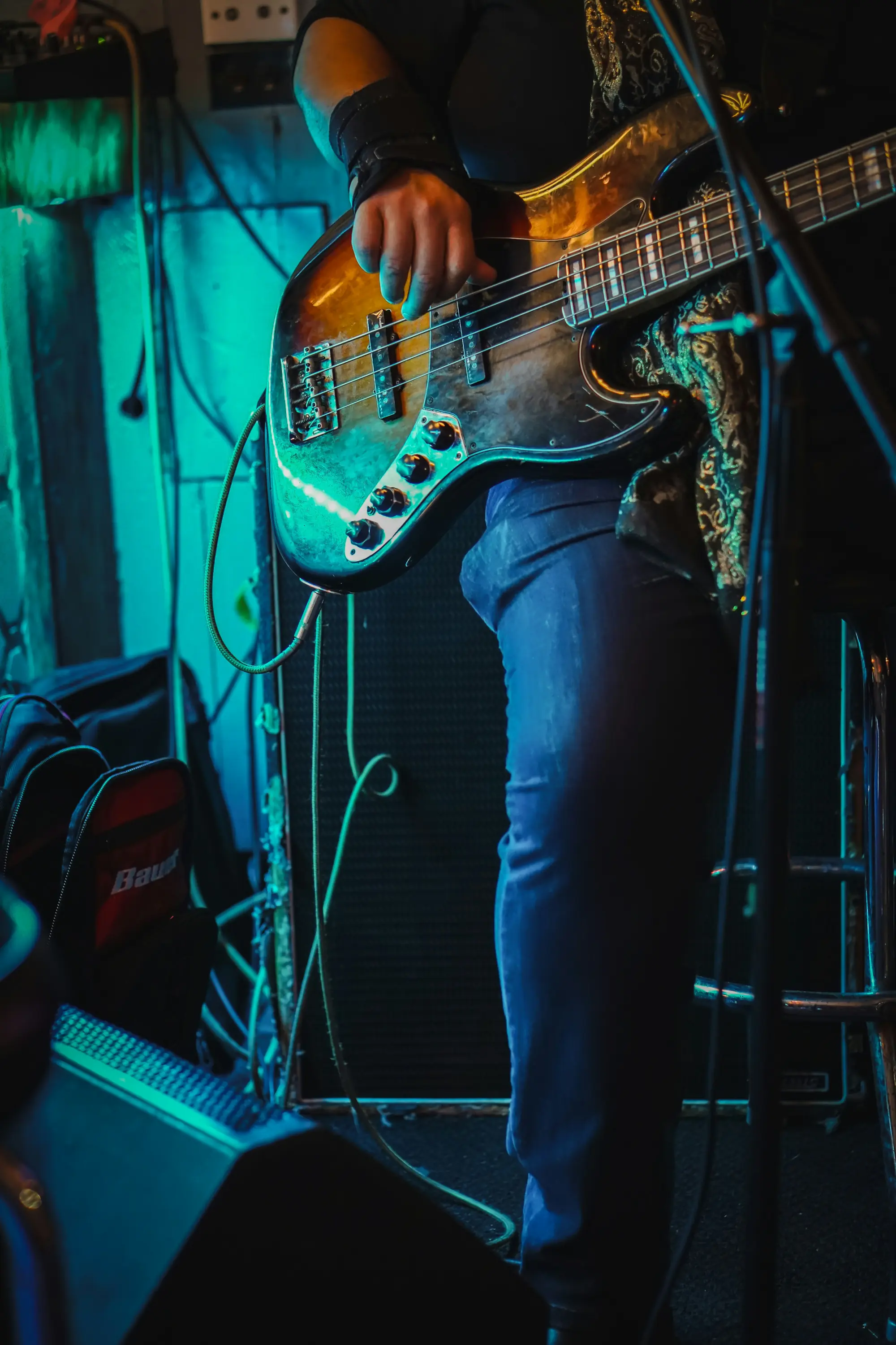 A guitarist playing